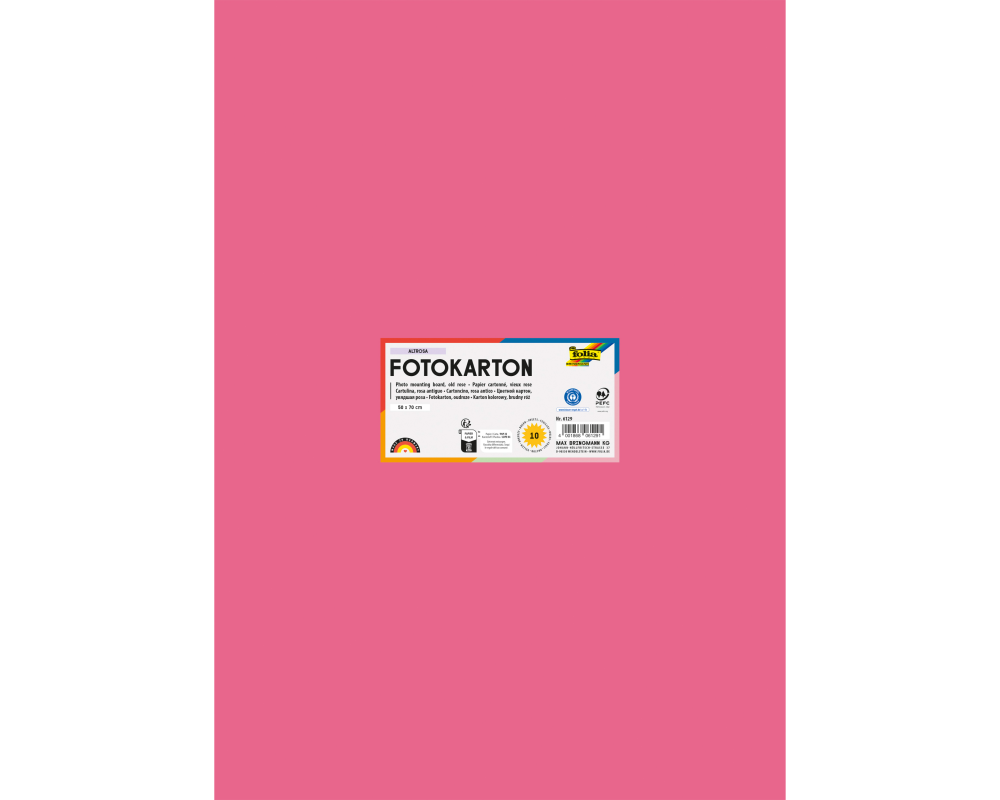 FOLIA Fotokarton 50x70cm 6129 300g, altrosa