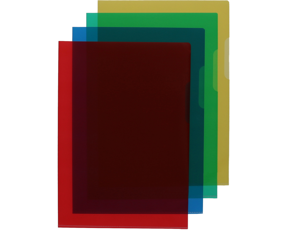 NOVOOO Pro Sichtmappen 120 my A4 400208300 assortiert, genarbt 100 Stück