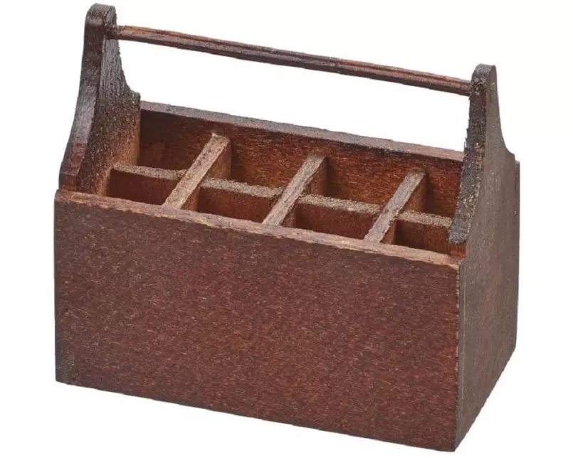 HobbyFun Mini-Utensilien Werkzeugbox Braun