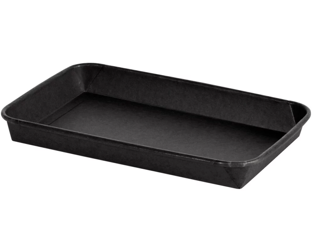 Duni Behälter Tray Contrast Medium 500 ml, Schwarz, 50 Stück