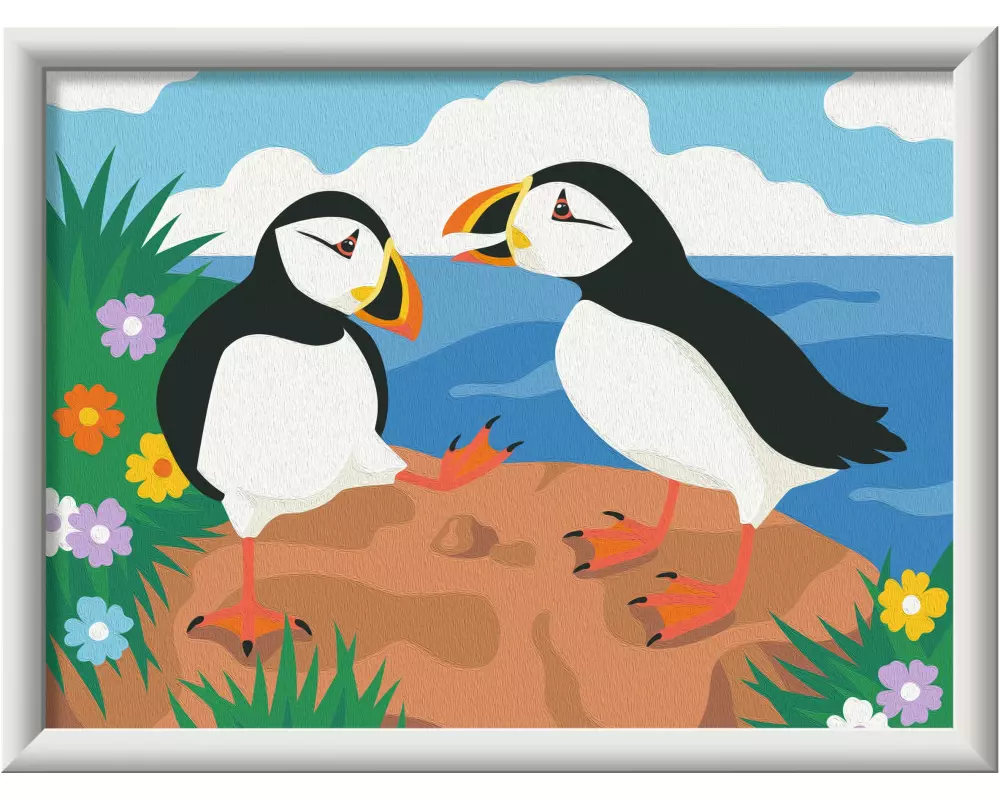 Ravensburger Malen nach Zahlen CreArt – Puffin Pals