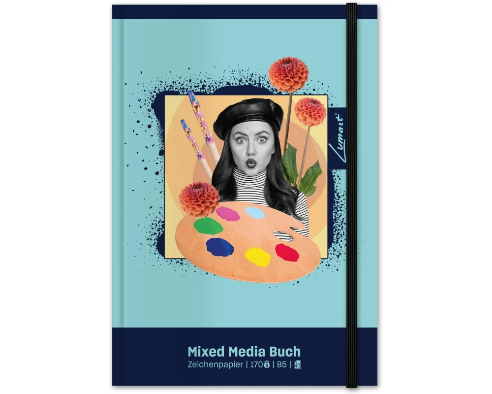 Lumart Zeichenblock Mixed Media B5, 170 g/m², 40 Blatt
