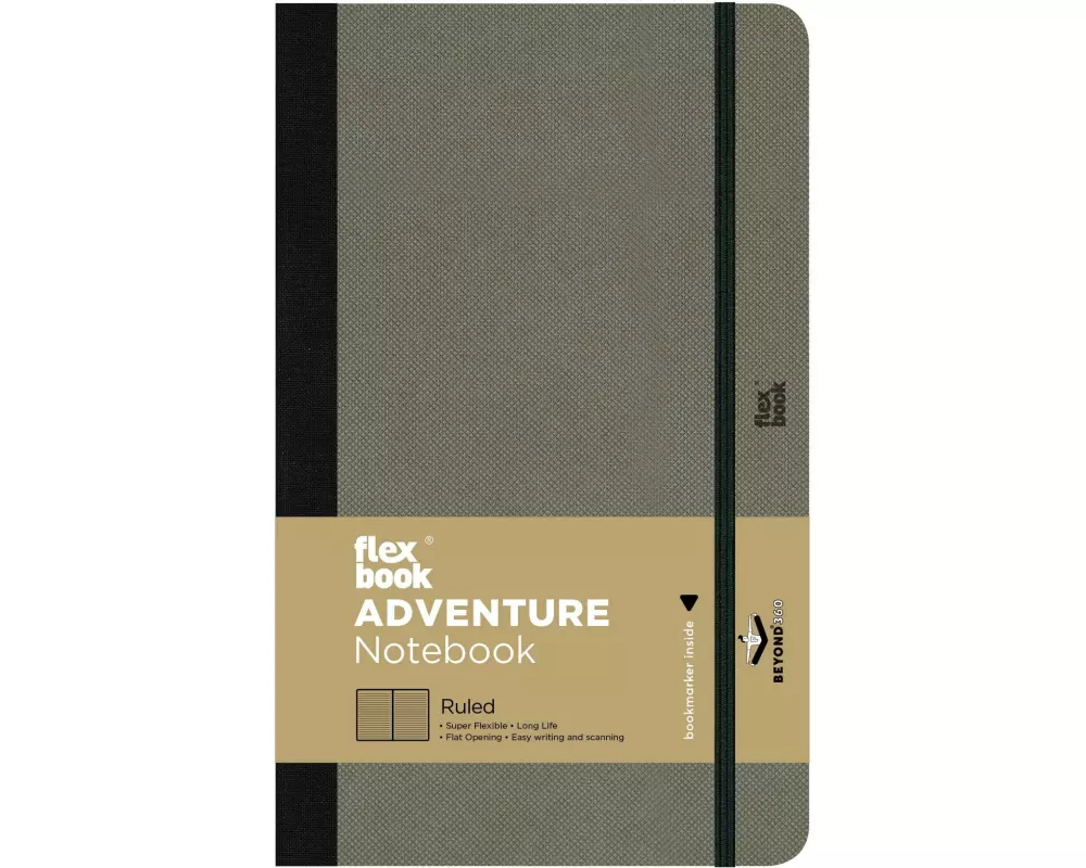 Flexbook Adventure Notebook 13 x 21 cm, Liniert, Elephant
