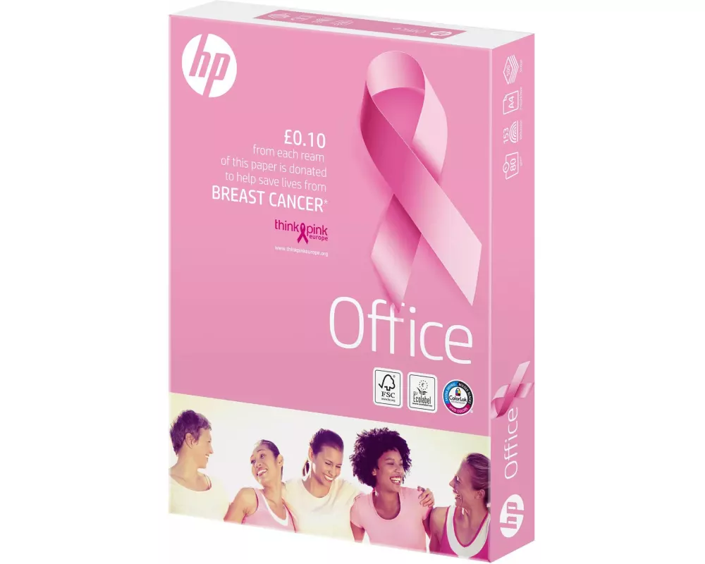 HP Druckerpapier Office Pink Ream A4, 80g/m², 500 Blatt