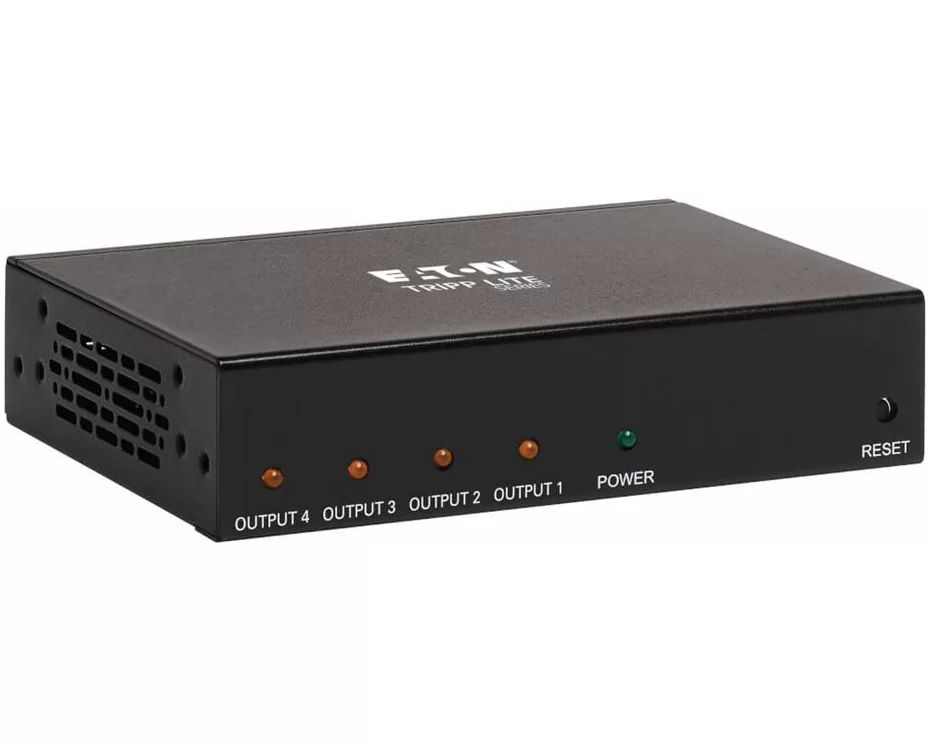 EATON TRIPPLITE 4-Port, HDMI Splitter, - 4K 60Hz, 4:4:4 Multi-Resolution Support, HDR, HDCP, 2.2, TAA