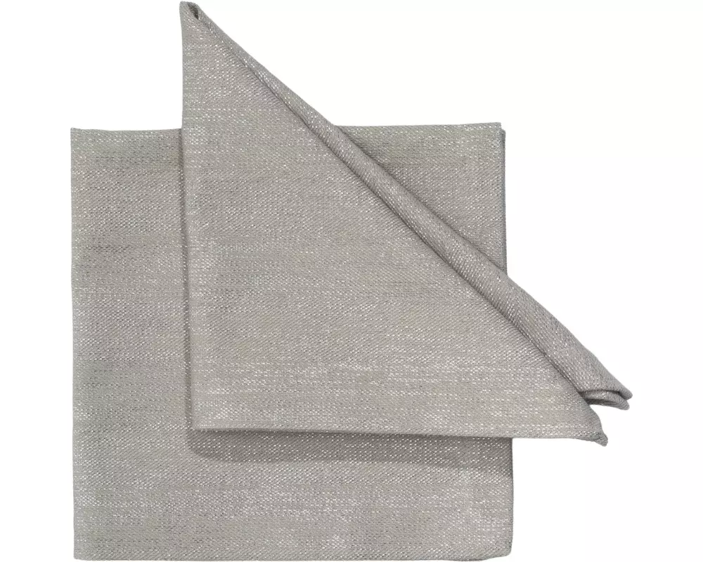 Pichler Stoffserviette Eric 40 cm x 40 cm, 6 Stück, Betonfarbe