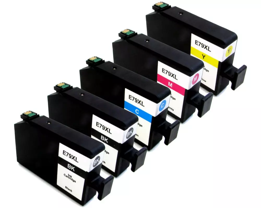 Peach Tintenset Epson 79XL / T7905 C, M, Y, 2x BK