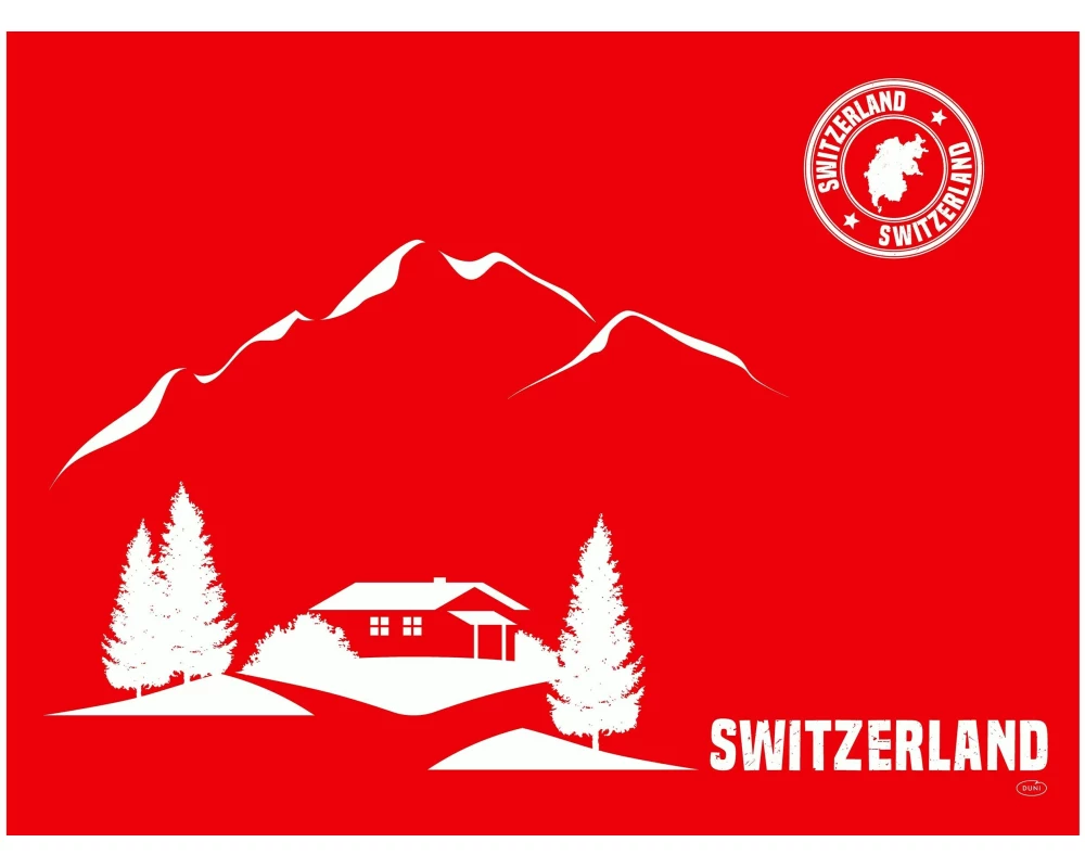 Duni Tischset Bio DC Swiss 100 Stück, 30 cm x 40 cm, Rot