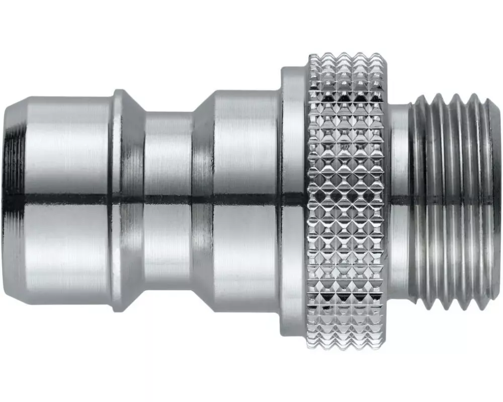 Neomatic Kupplungsnippel Messing verchromt 3/8 Zoll Aussengewinde