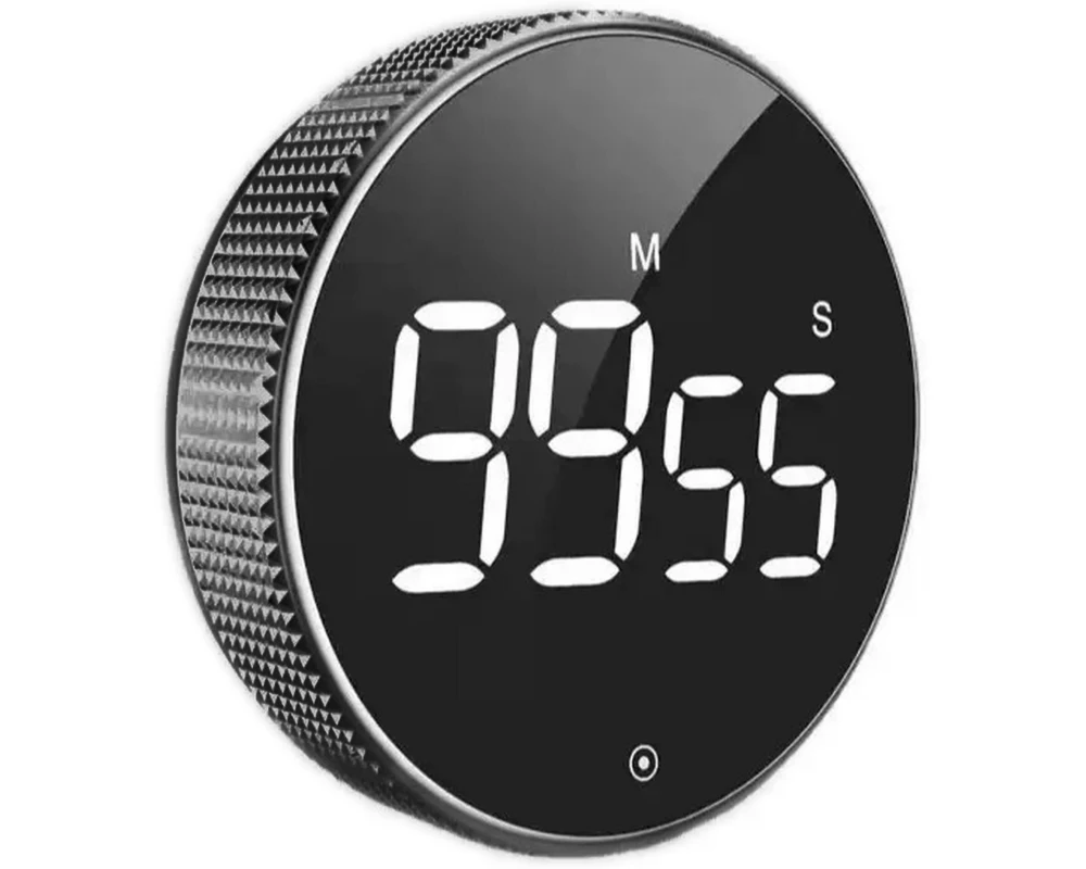 relaxdays Küchentimer Schwarz