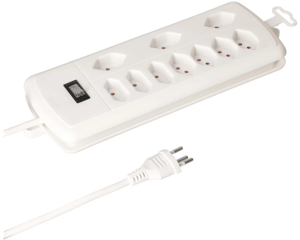 Max Hauri Steckdosenleiste Power-Station 7 x Typ 13 3 x Typ 11 Weiss