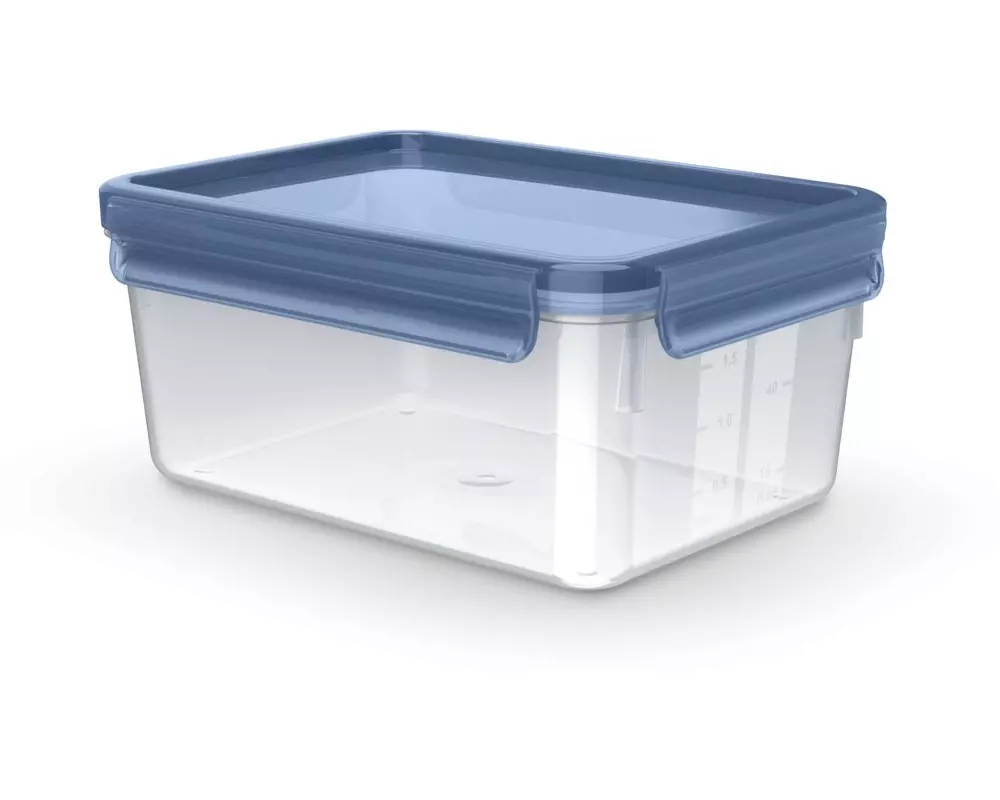 Emsa Vorratsbehälter Clip & Close Eco 2.2 l, Blau/Transparent