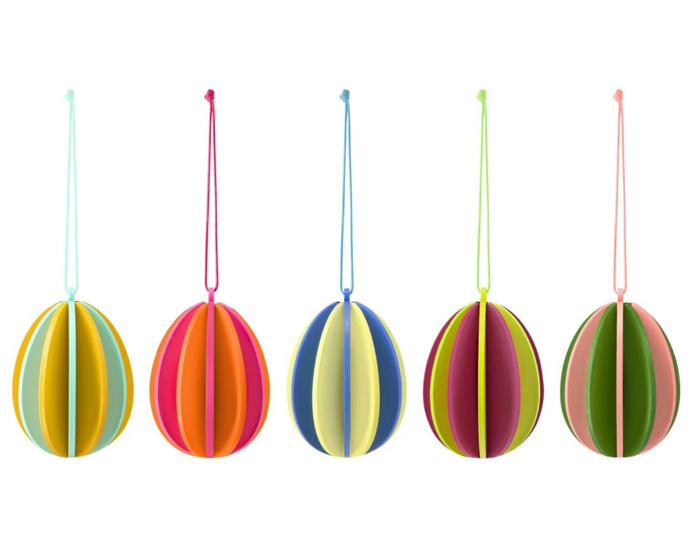 Remember Aufhänger Baumschmuck 5 Stück, Mehrfarbig