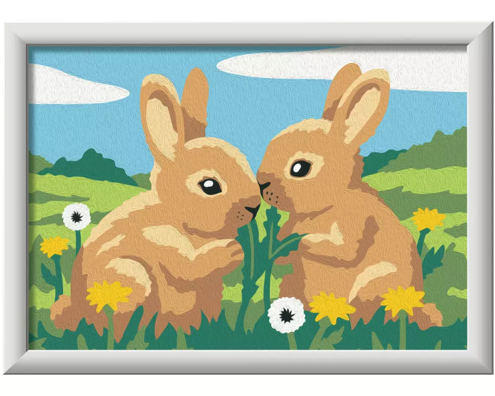 Ravensburger Malen nach Zahlen Malset Kaninchen ab 7 Jahren