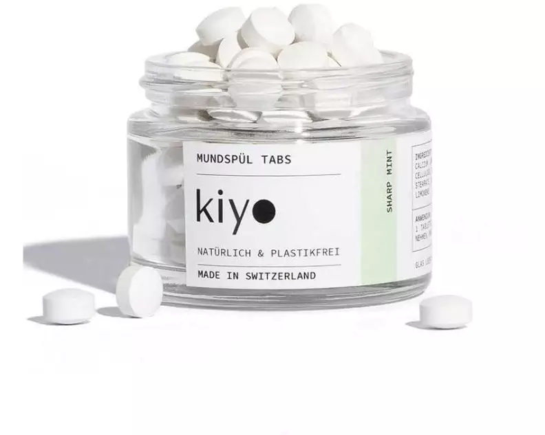 Kiyo Natural Mundspülung Zahnspül-Tabs Sharp Mint 93 Stück