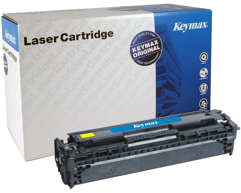 KEYMAX RMC-Toner-Modul yellow CB542AKEY zu HP CLJ CP1210 1400 Seiten