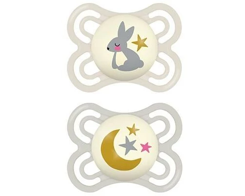 MAM Nuggi Perfect Night 0-6m, Unisex, 2 Stück