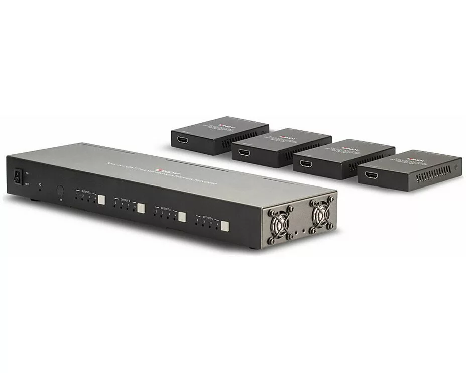 LINDY 70m, Cat.6, 4x4 HDMI, 18G, Matrix, Extender
