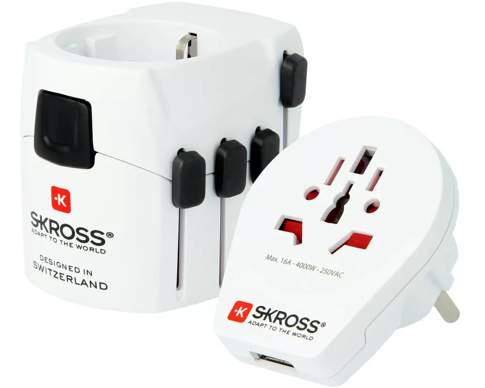 SKROSS Weltreiseadapter PRO World & USB