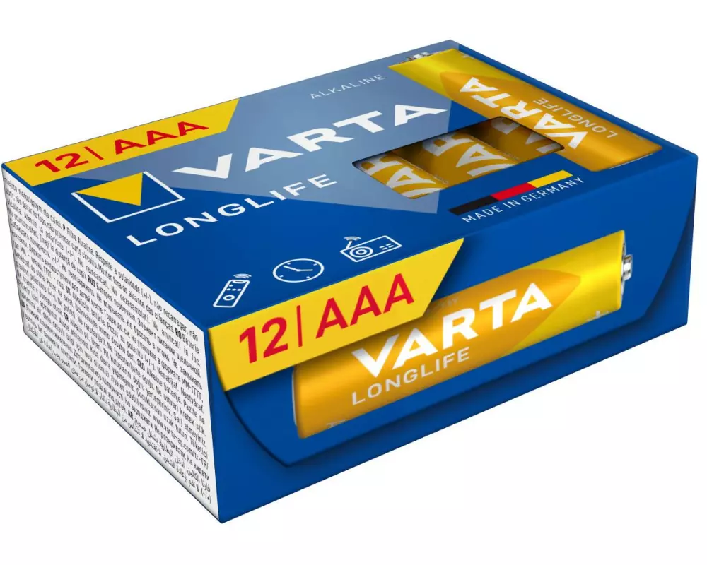 Varta Batterie Longlife AAA CUBE12 , 12 Stück