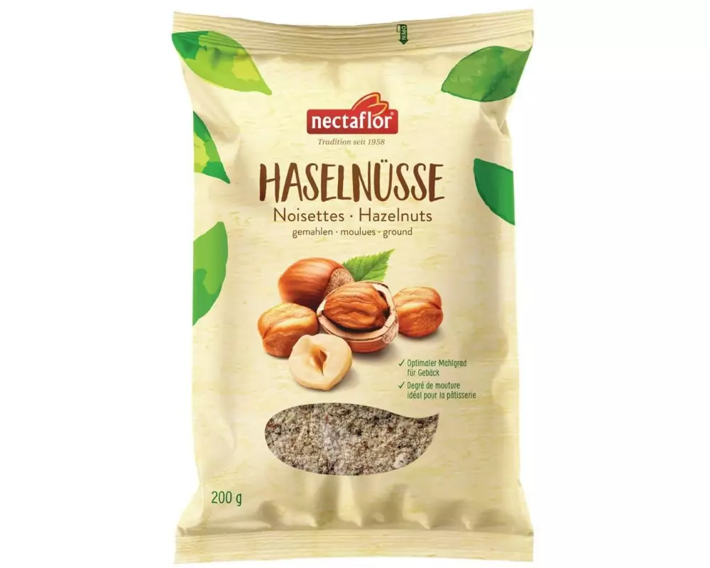 Nectaflor Backzutat Haselnüsse gemahlen 200 g