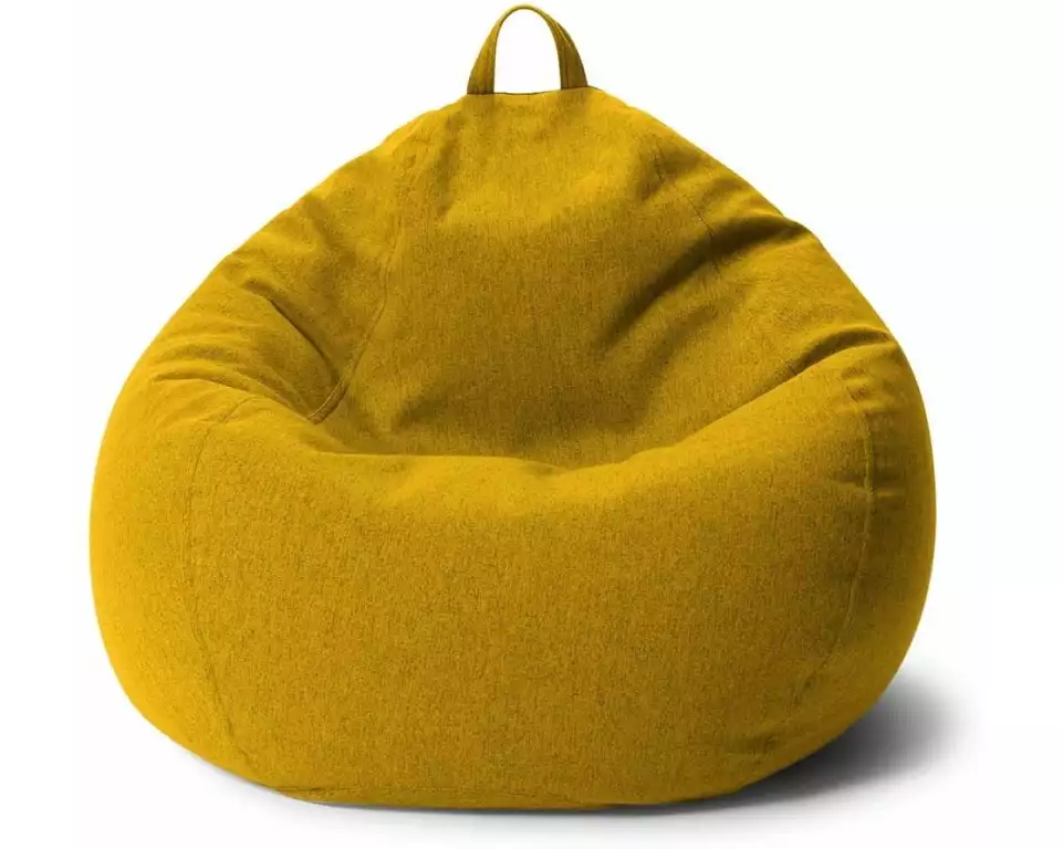 Urbanara Sitzsack Basic-Comfort 250 l Polyester (PES), Gelb