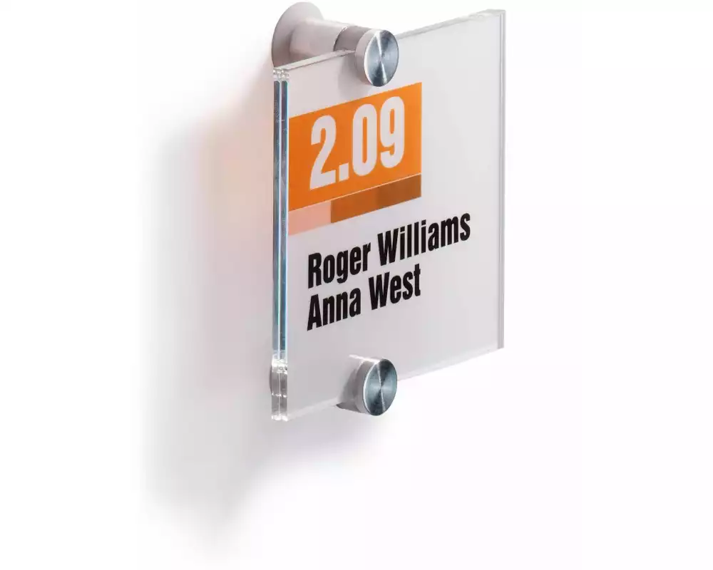 DURABLE Türschild Crystal 105 x 105 mm