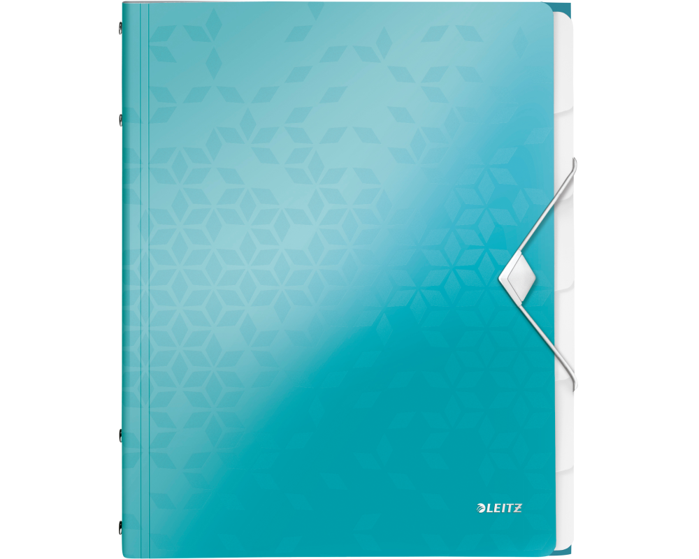 LEITZ Ordnungsmappe WOW PP A4 46330051 blau 6-teilig