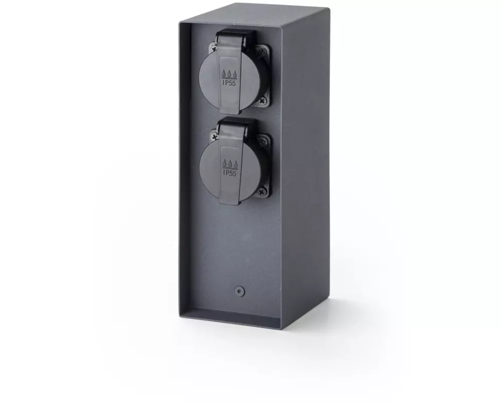 Schönenberger Smarte Energiesäule 2x T13 IP55, Anthrazit