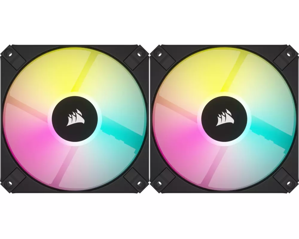 Corsair PC-Lüfter AF120 RGB Slim Schwarz 2er Pack
