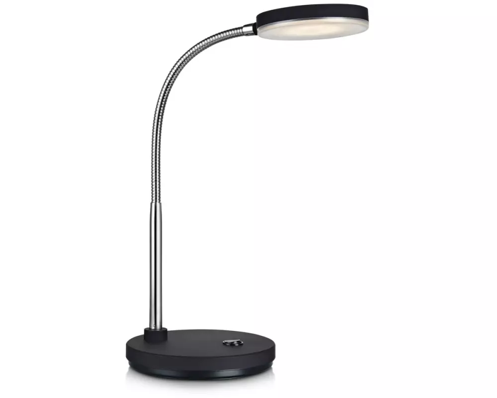 Markslöjd Tischleuchte Flex, 3000K, 5W, Schwarz/Chrom