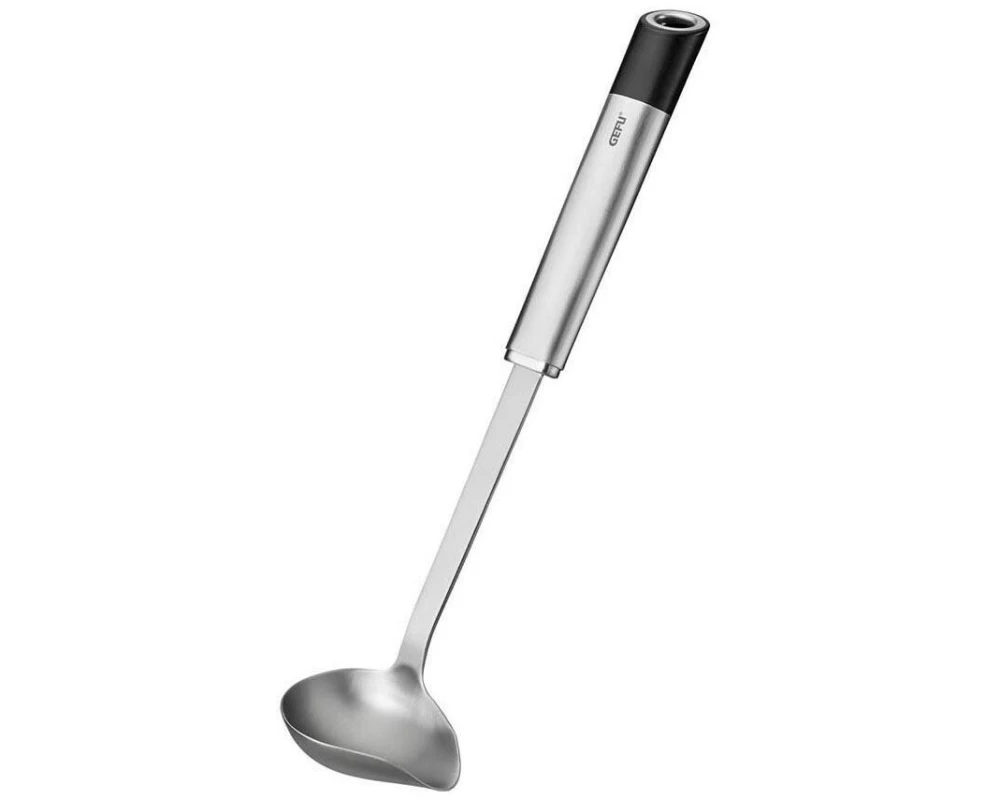 GEFU Saucenlöffel Primeline 30.9 cm, Schwarz/Silber