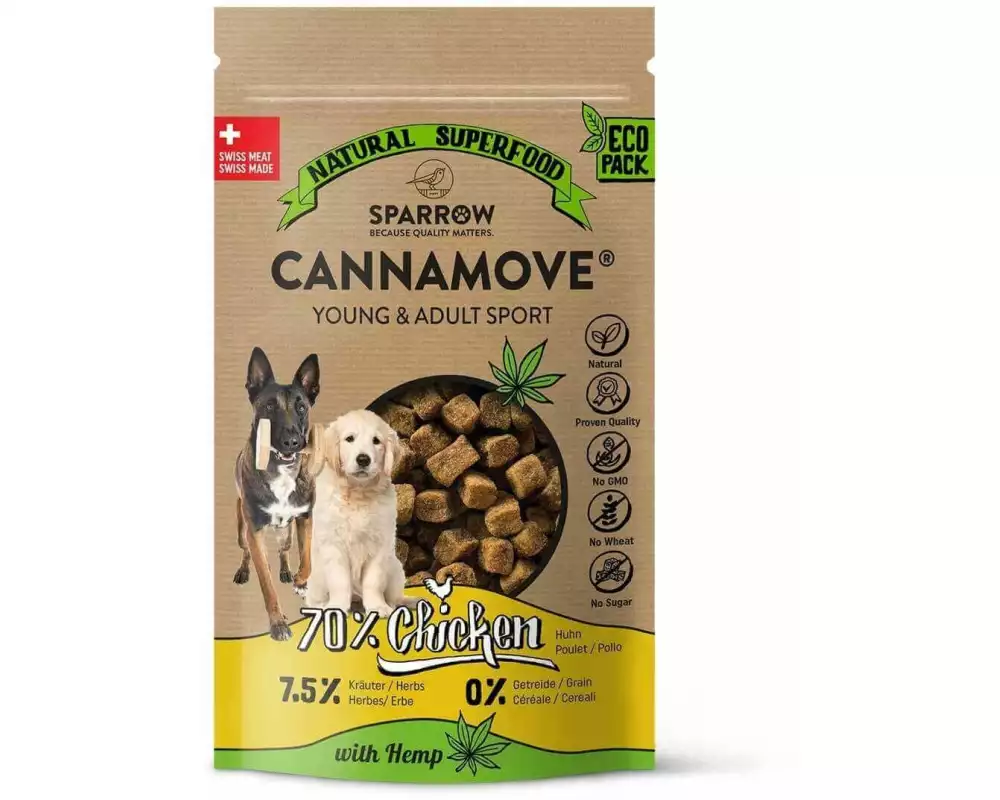 Sparrow Snack CannaMove Huhn Young & Adult Sport, 200 g