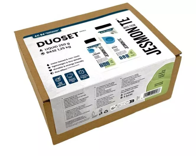 Jesmonite Modellier-Set AC84 250 ml + 1250g Pulverbasis Weiss