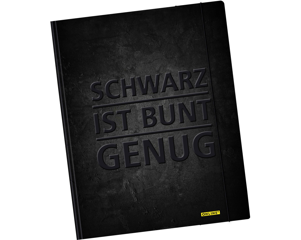ONLINE Gummizugmappe A4 10124/6 Schwarz