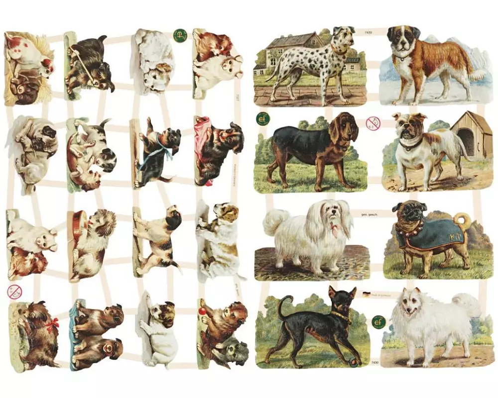 Creativ Company Streudeko Hunde 2 Blatt