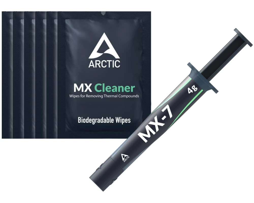 Arctic Cooling Wärmeleitpaste MX-7 4 g, Spritze inkl. 6x Reinigungsmittel