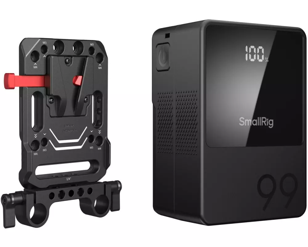 Smallrig Videokamera-Akku VB99 Mini Kit V-Mount Akkuplatte
