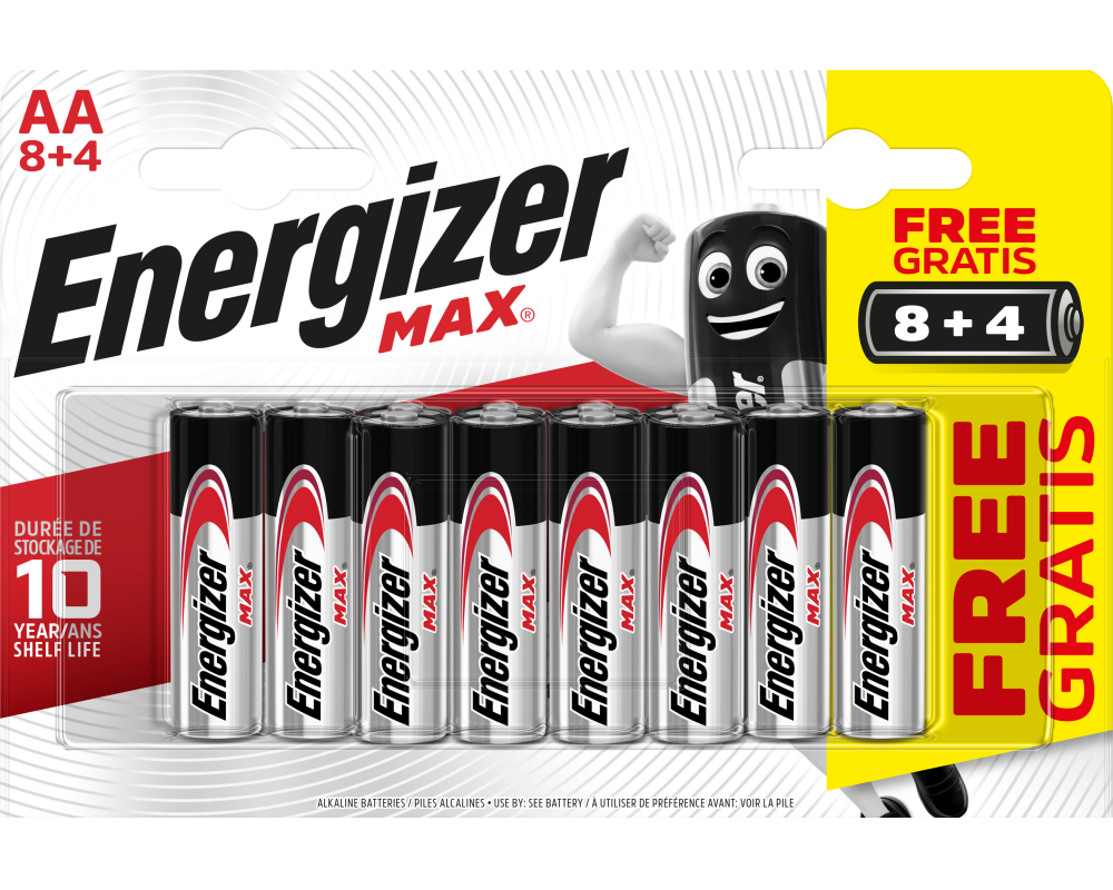 ENERGIZER Batterie E30153160 Max AA/LR06 12 Stück