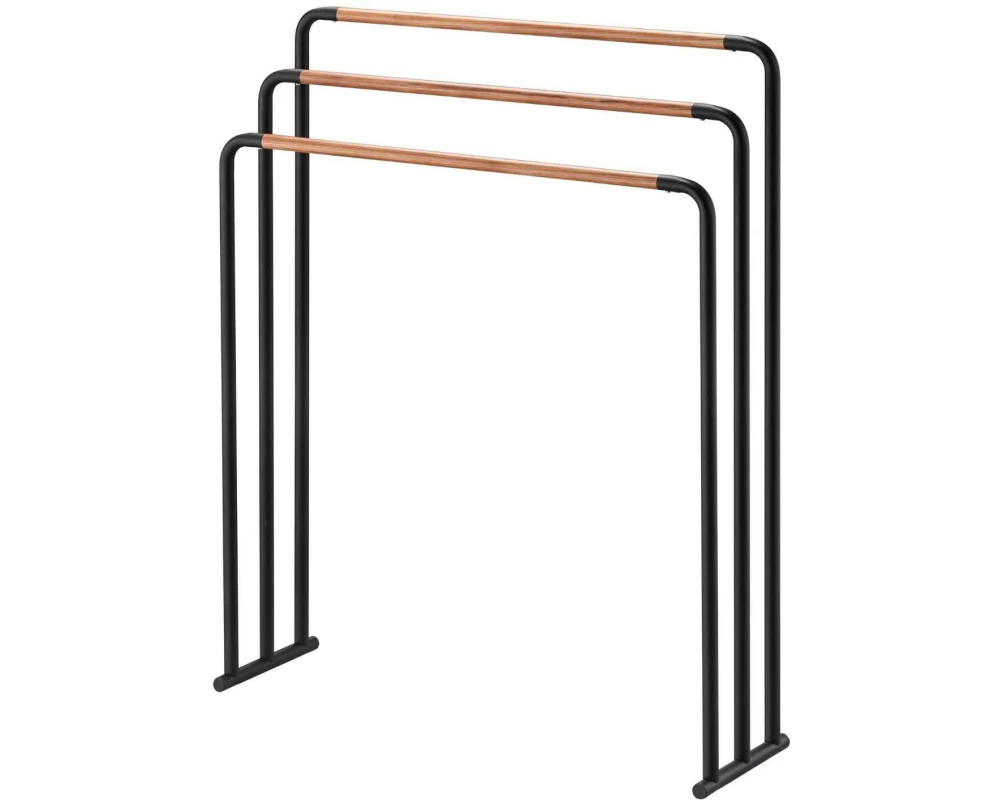 Yamazaki Handtuchhalter Plain Schwarz