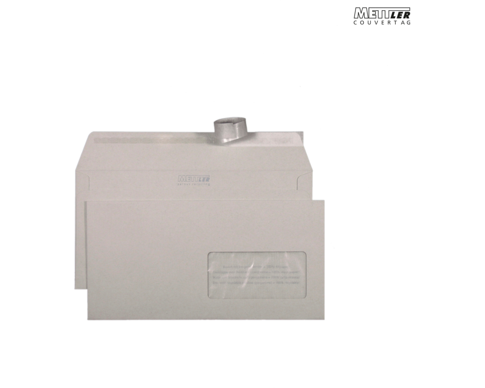 METTLER Couvert Fenster rechts C5/6 7044 100g, recycling 500 Stk.