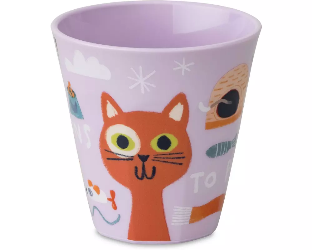 Koziol Trinkbecher Nora M Purrs Reasons 300 ml, 1 Stück, Mehrfarbig