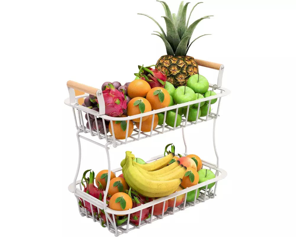 relaxdays Etagere 34 x 27 cm Weiss