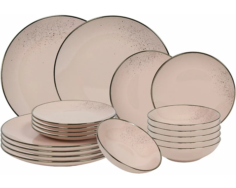 Tavola Geschirrset Lucca 18-teilig pink