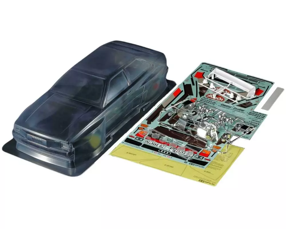 Tamiya Karosserie Audi Quattro A2 Rallye unlackiert, 1:10