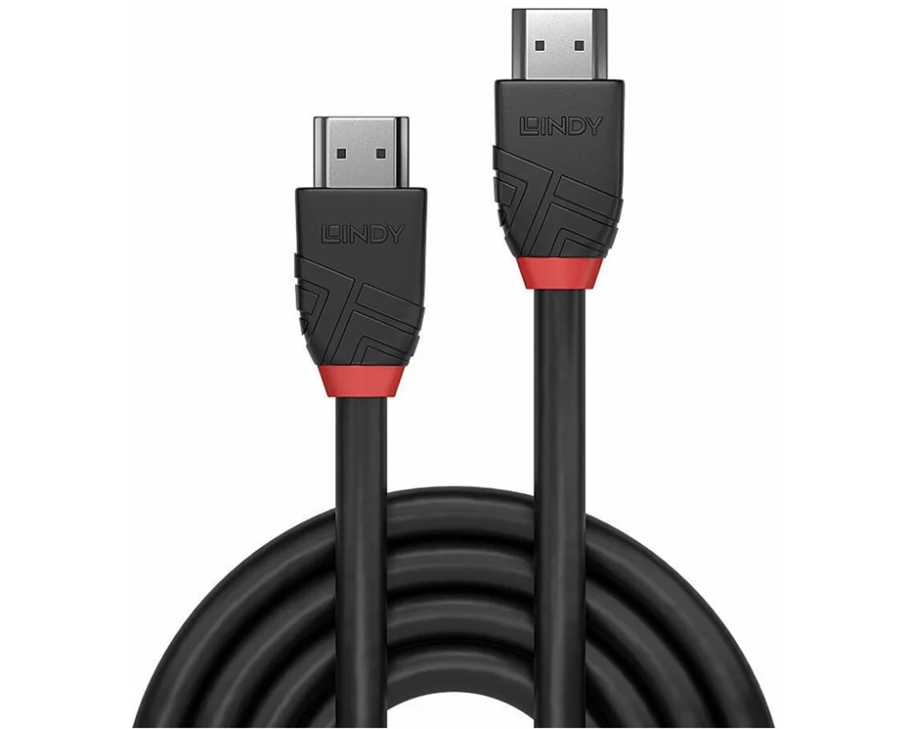 LINDY 2m 8k60hz HDMI Cable, Black Line