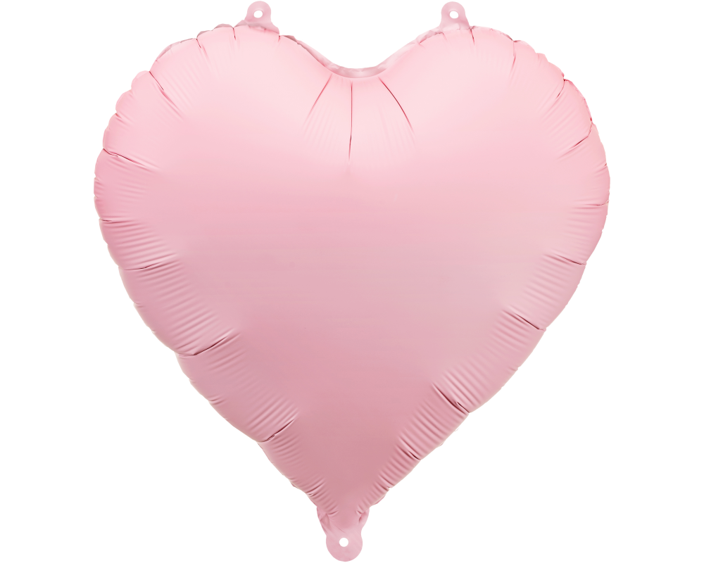 PARTYDECO Folienballon 35cm FB9T-081 Herz rosa