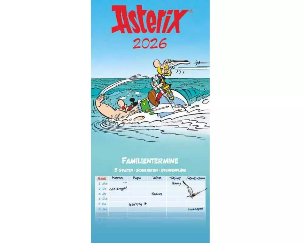 Literatur diverse Familienplaner Asterix 2026
