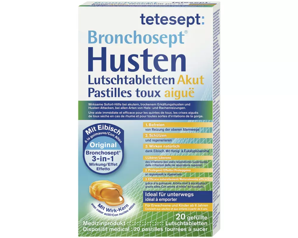 tetesept Bronchosept Husten Akut 20 Lutschtabletten