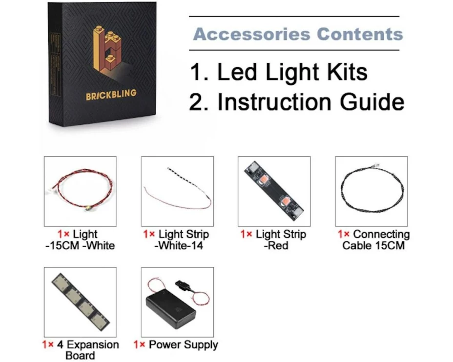 BrickBling LED-Licht-Set für LEGO 77258 F1 ACADEMY LEGO